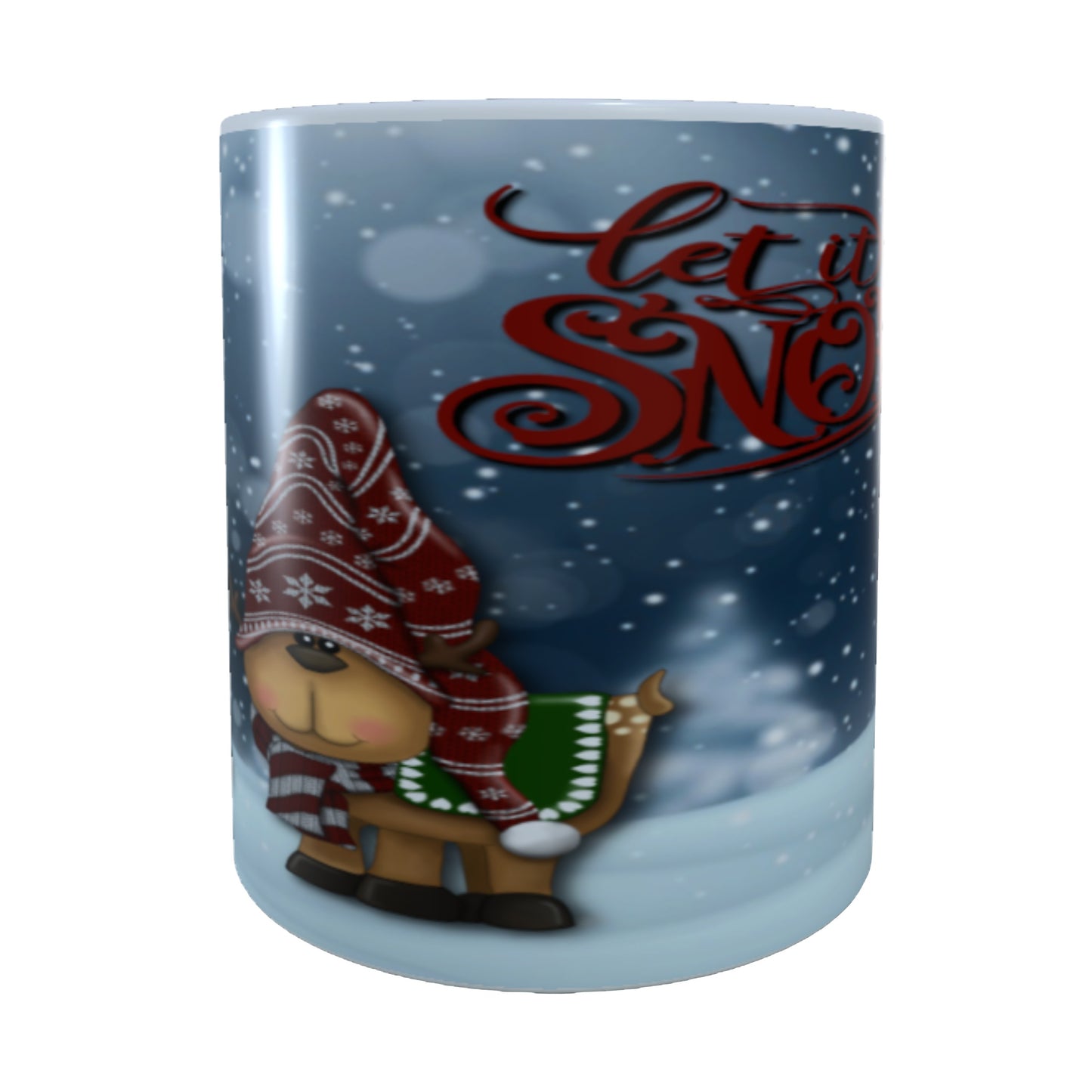 Let It Snow, Gnome & Dog, 15 oz Mug
