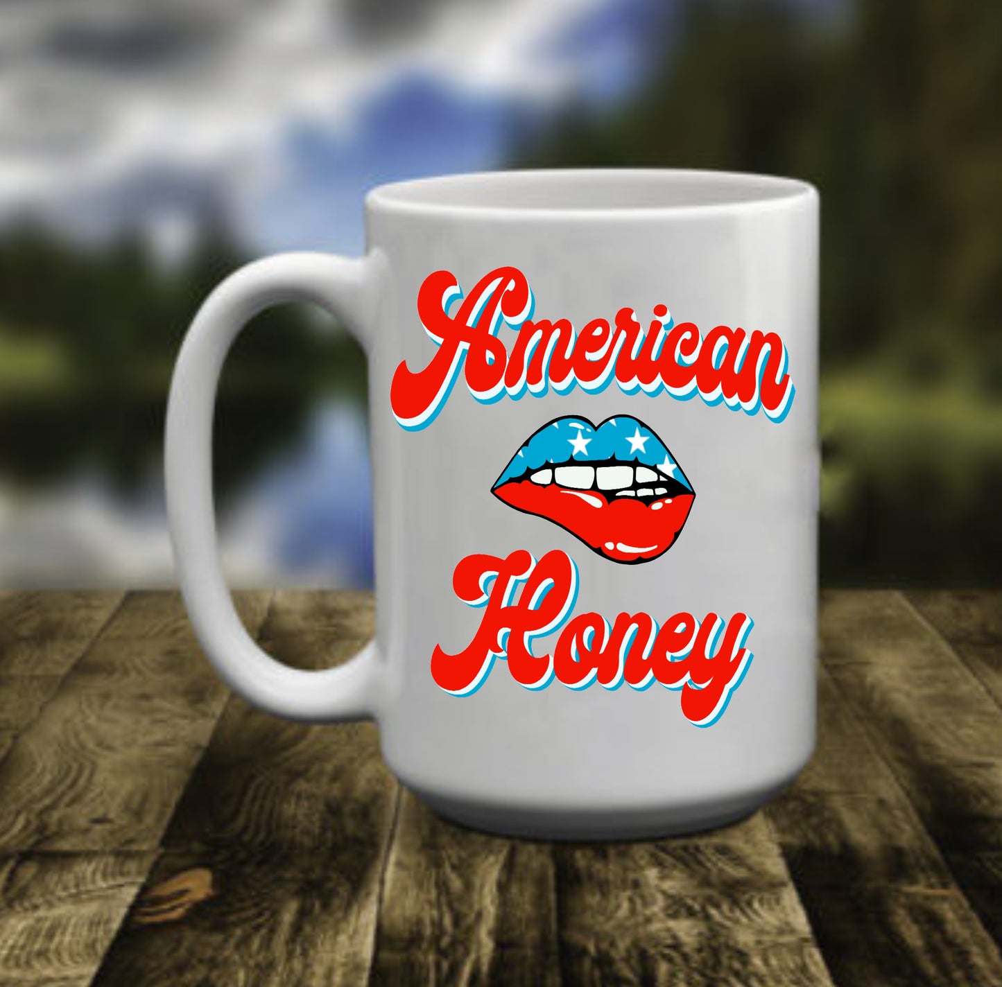 American Honey | Cherry Biting Lips,15 oz Mug