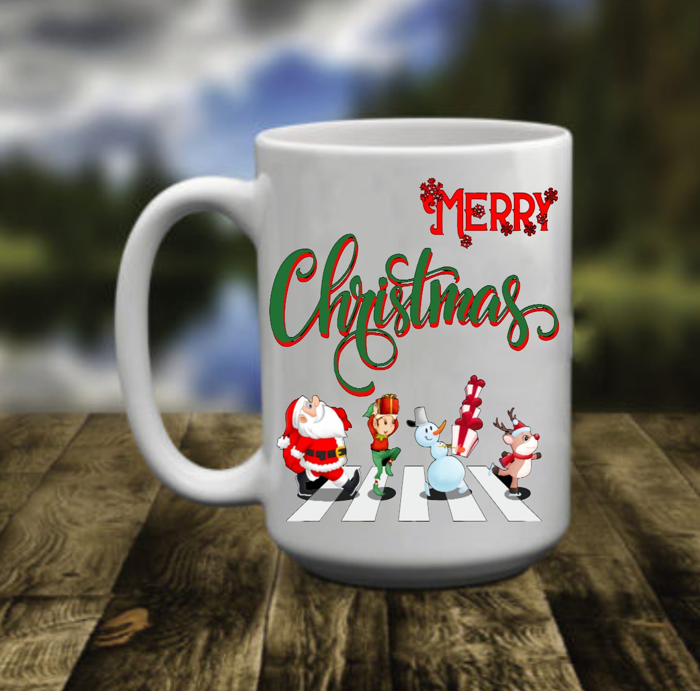 Abbey Road Christmas, 15 oz Mug