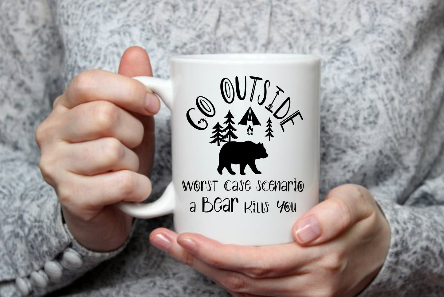 Go Outside, Worst case, 15 oz Mug