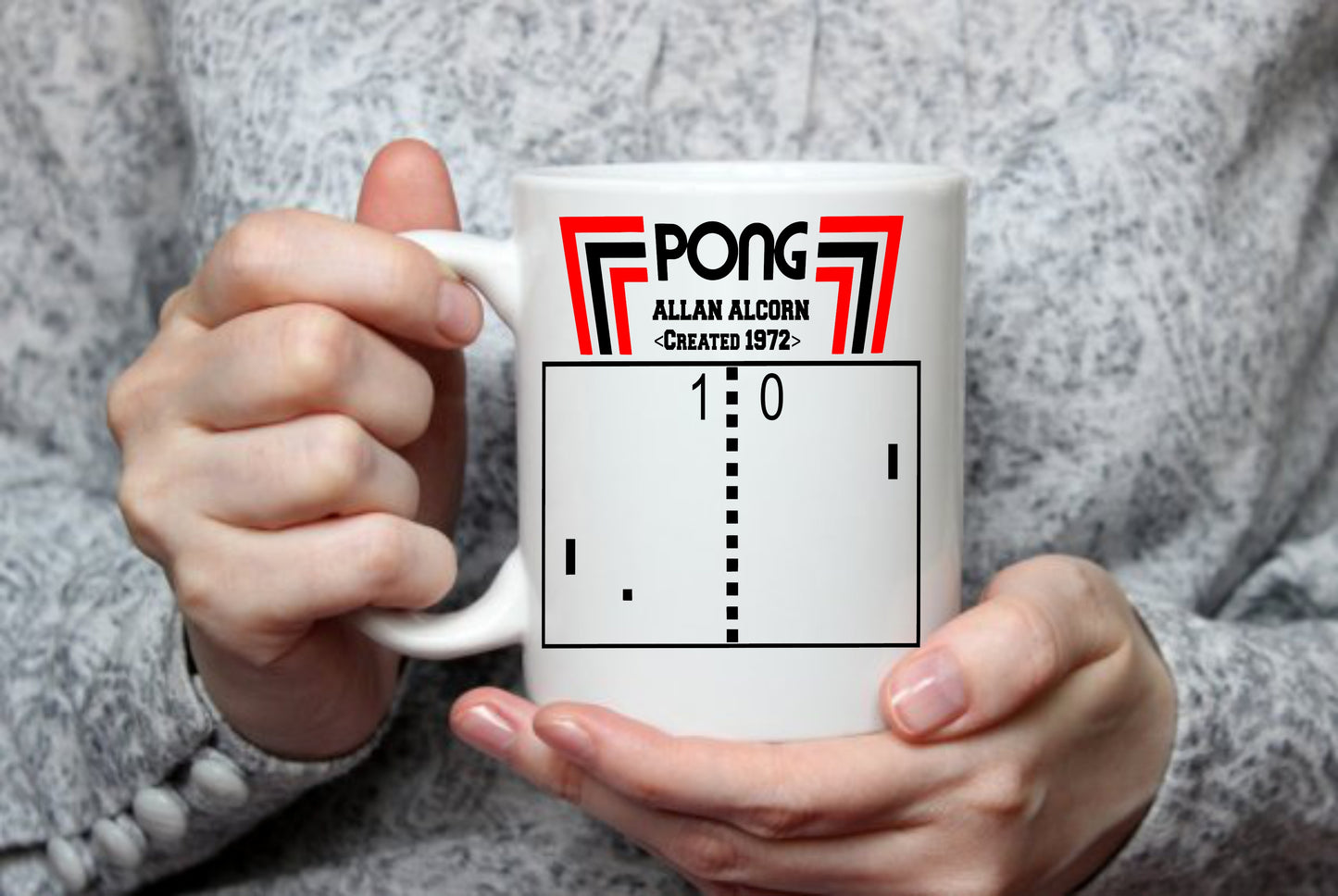 Classic Pong Retro Video Game, 15 oz Mug