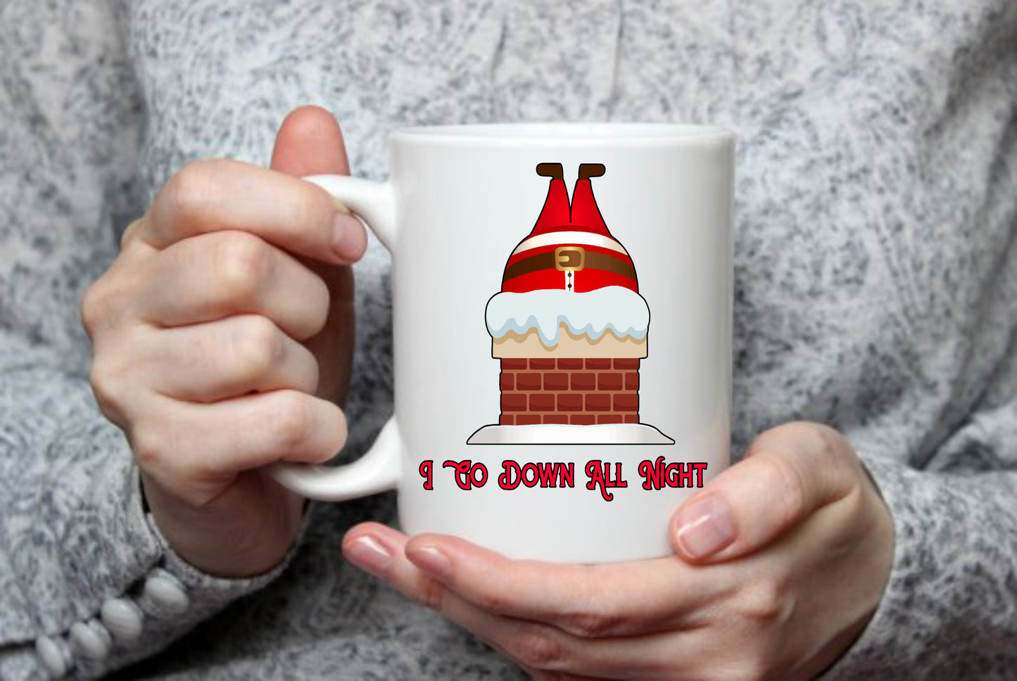 I Go Down All Night, 15 oz mug