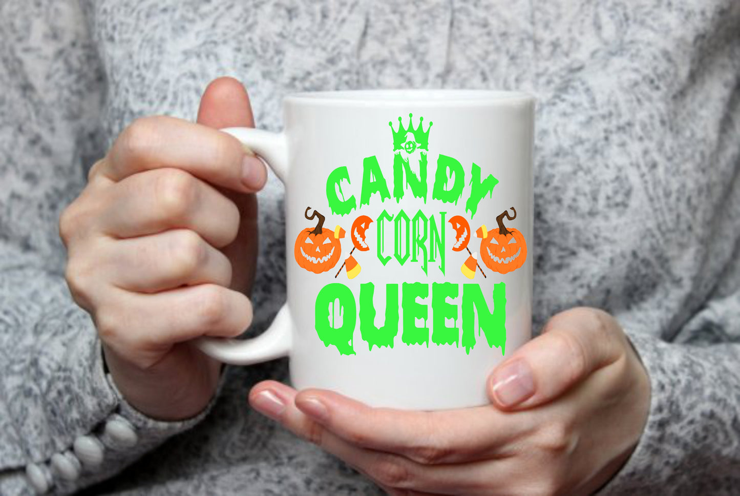 Candy Corn Queen, Halloween, 15 oz Mug