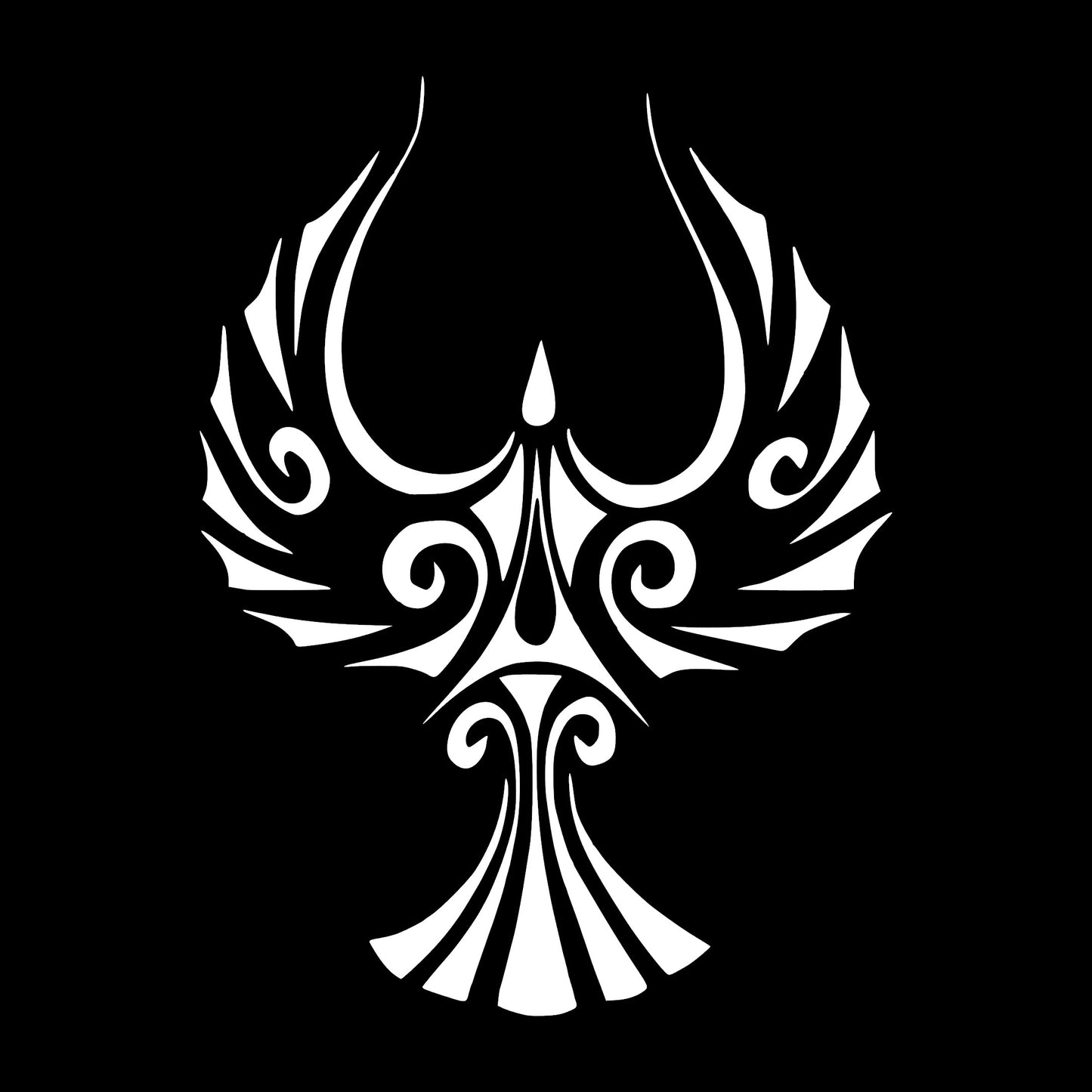 Tribal Phoenix, Bird, Decal Sticker