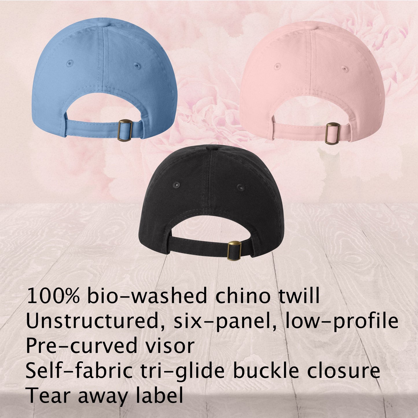 Embroidered "Love", Youth Dad Hat, Adjustable Unstructured Cap