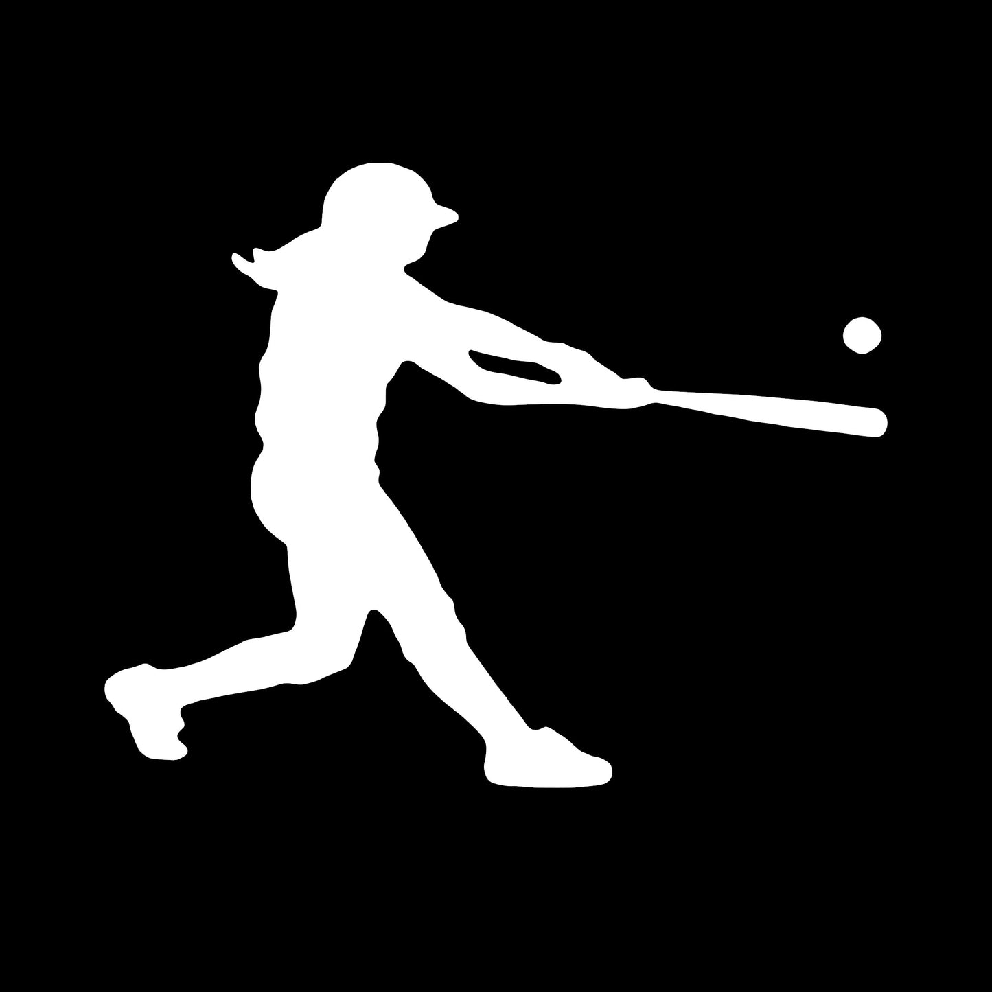 Softball Batter, Decal Sticker