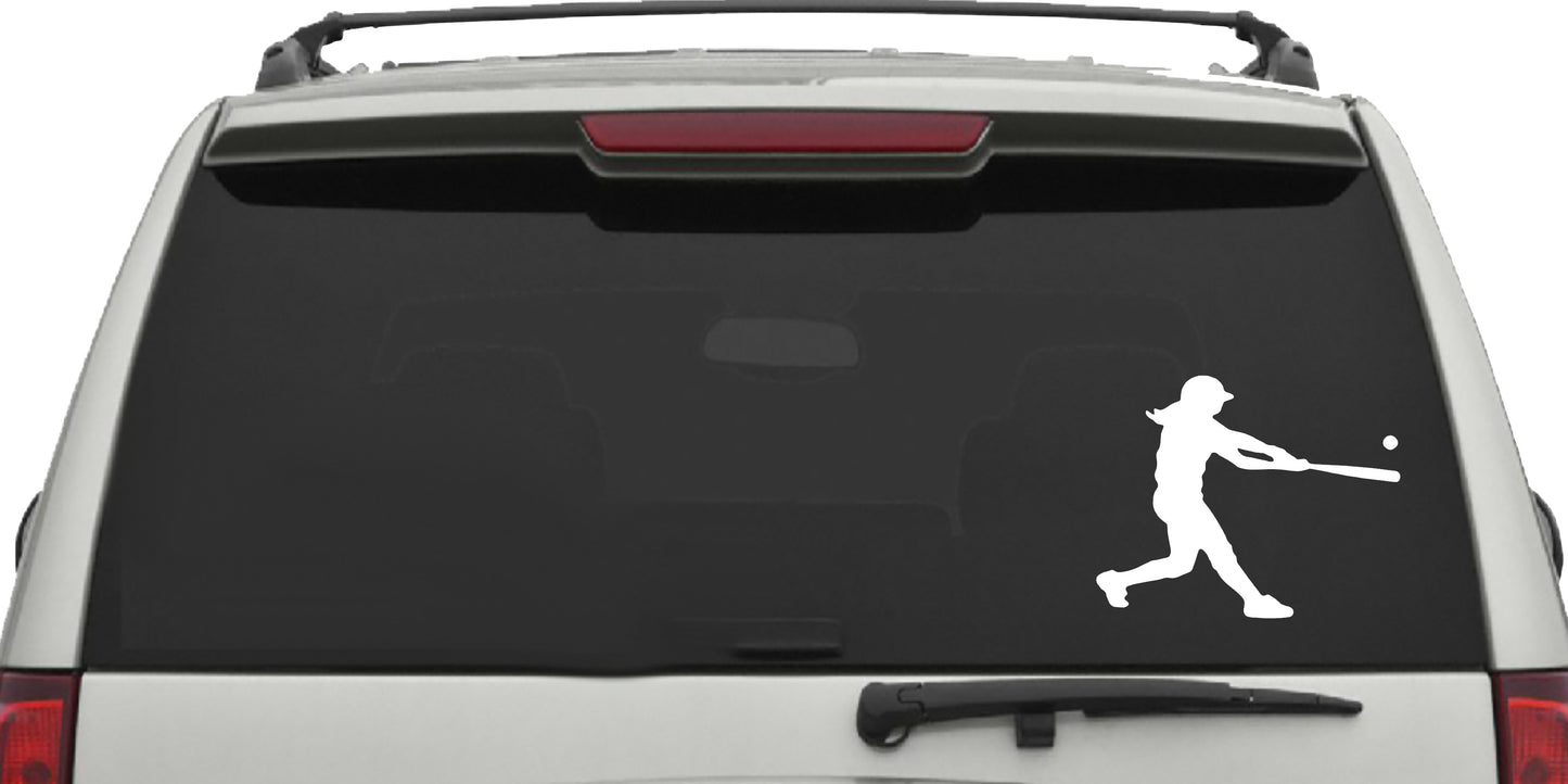 Softball Batter, Decal Sticker
