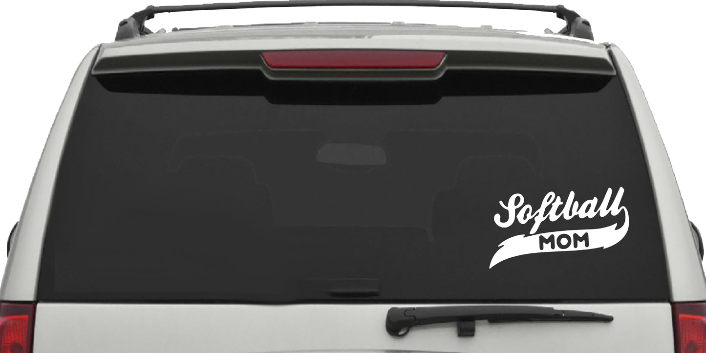 Softball Mom, Decal Sticker