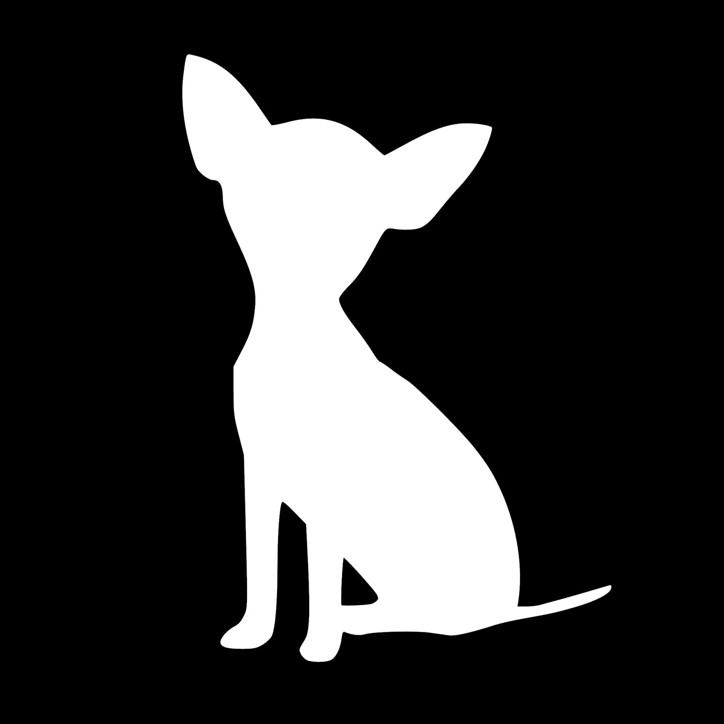 Teacup Chihuahua, Decal Sticker