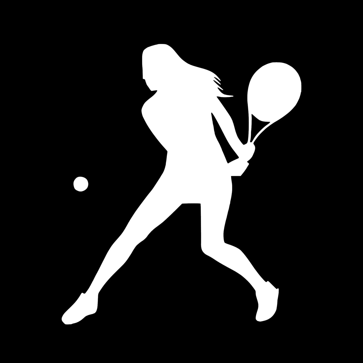 Tennis Player, Decal Sticker