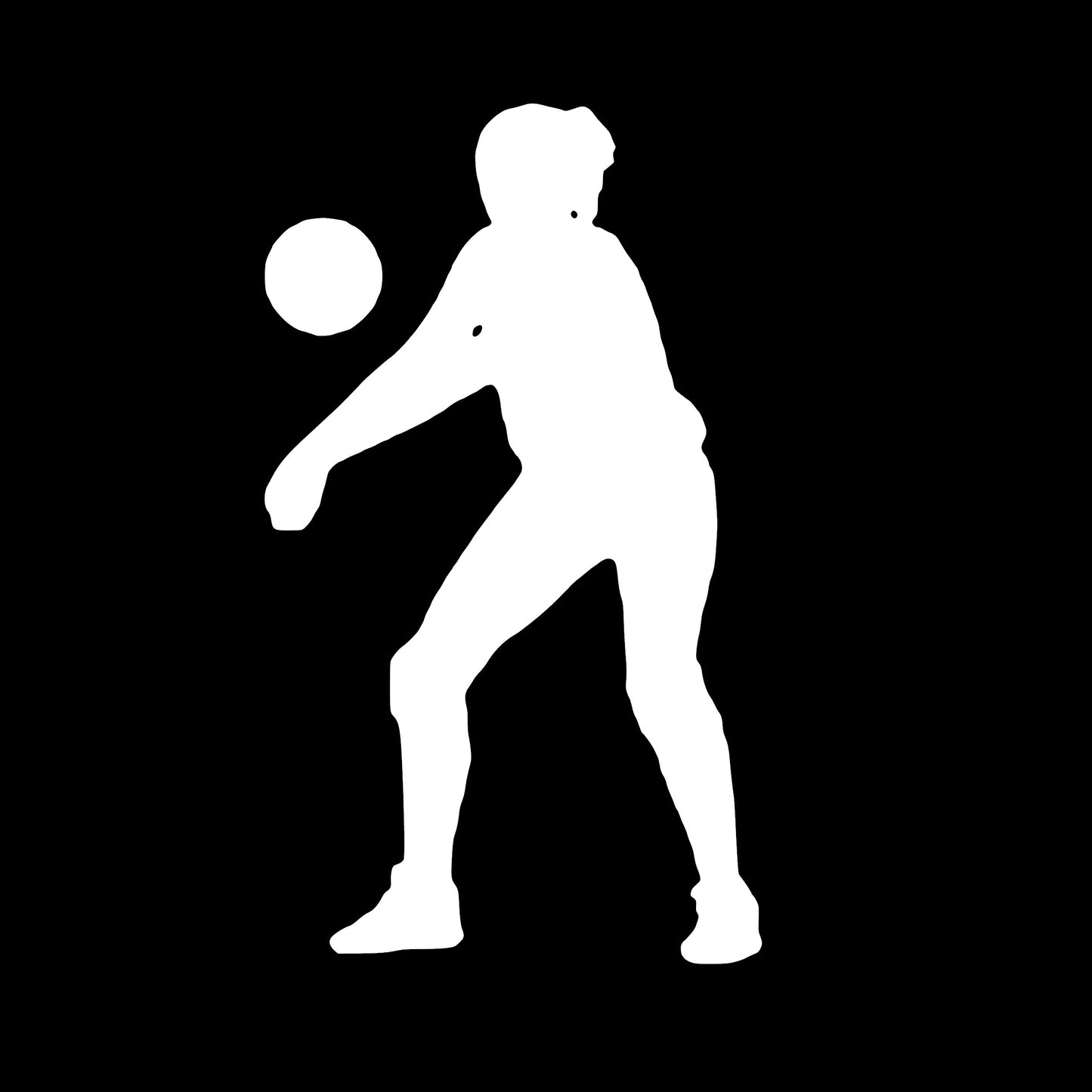 Volleyball Player, Decal Sticker