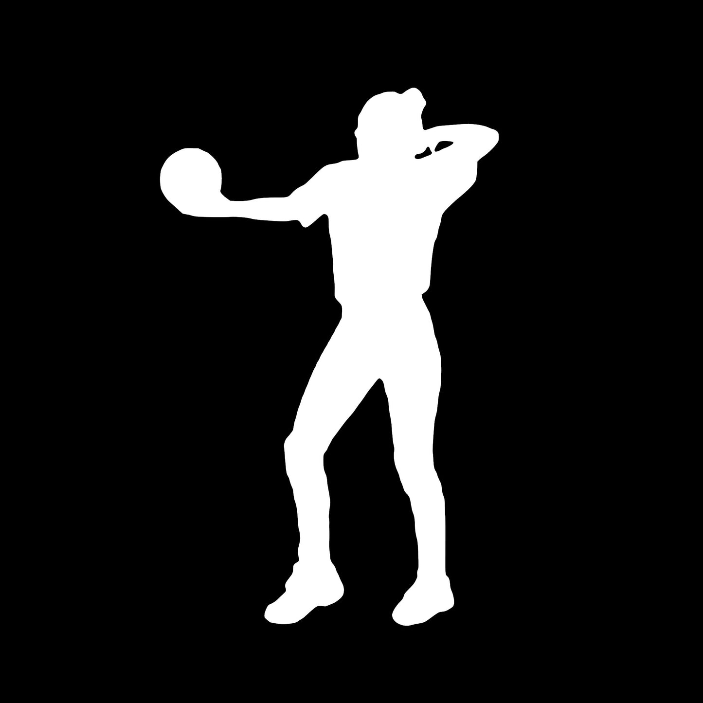 Volleyball Serve, Decal Sticker