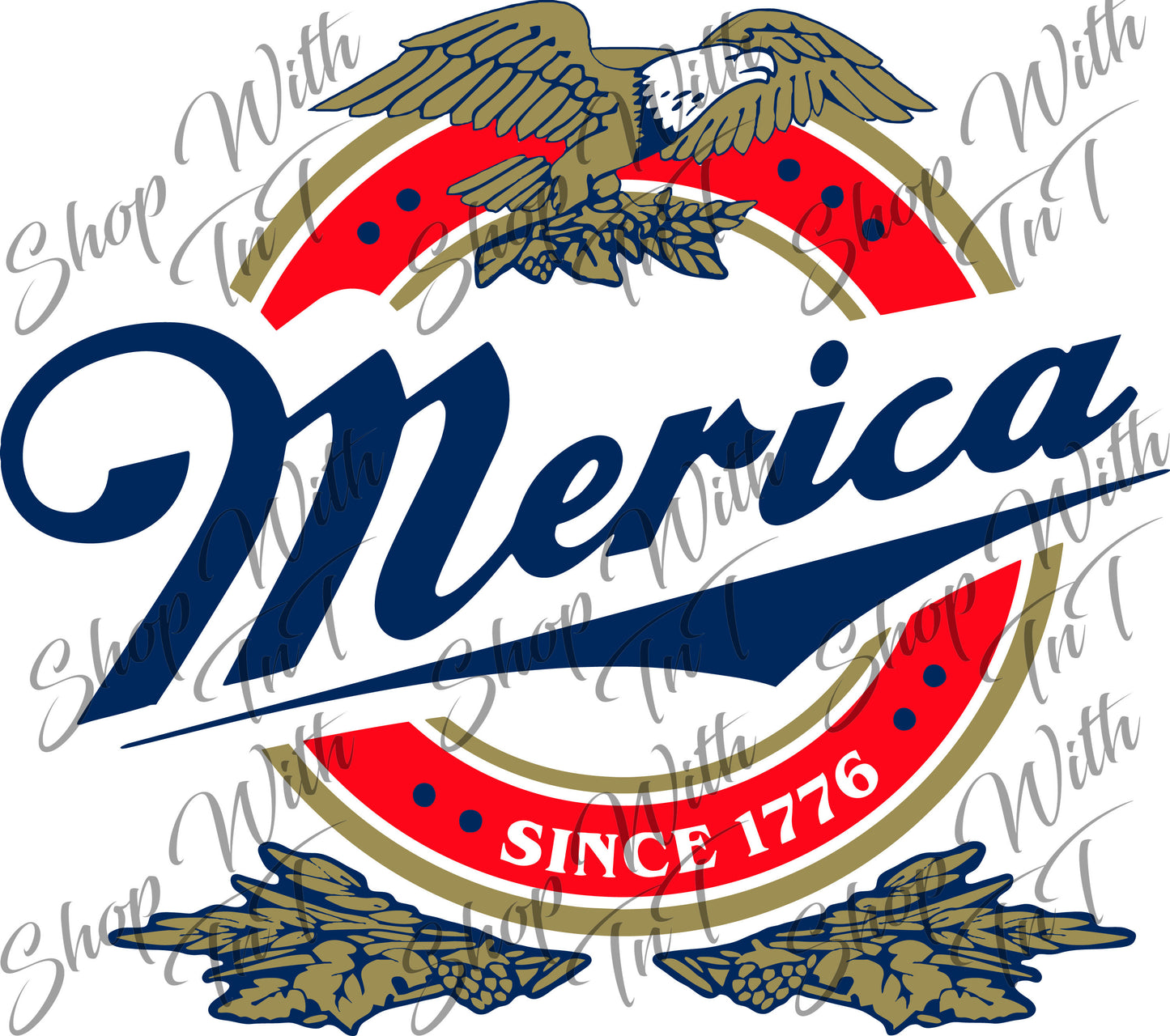 Miller Merica Since 1776 American Eagle | Americana | Digital PNG "File Only".