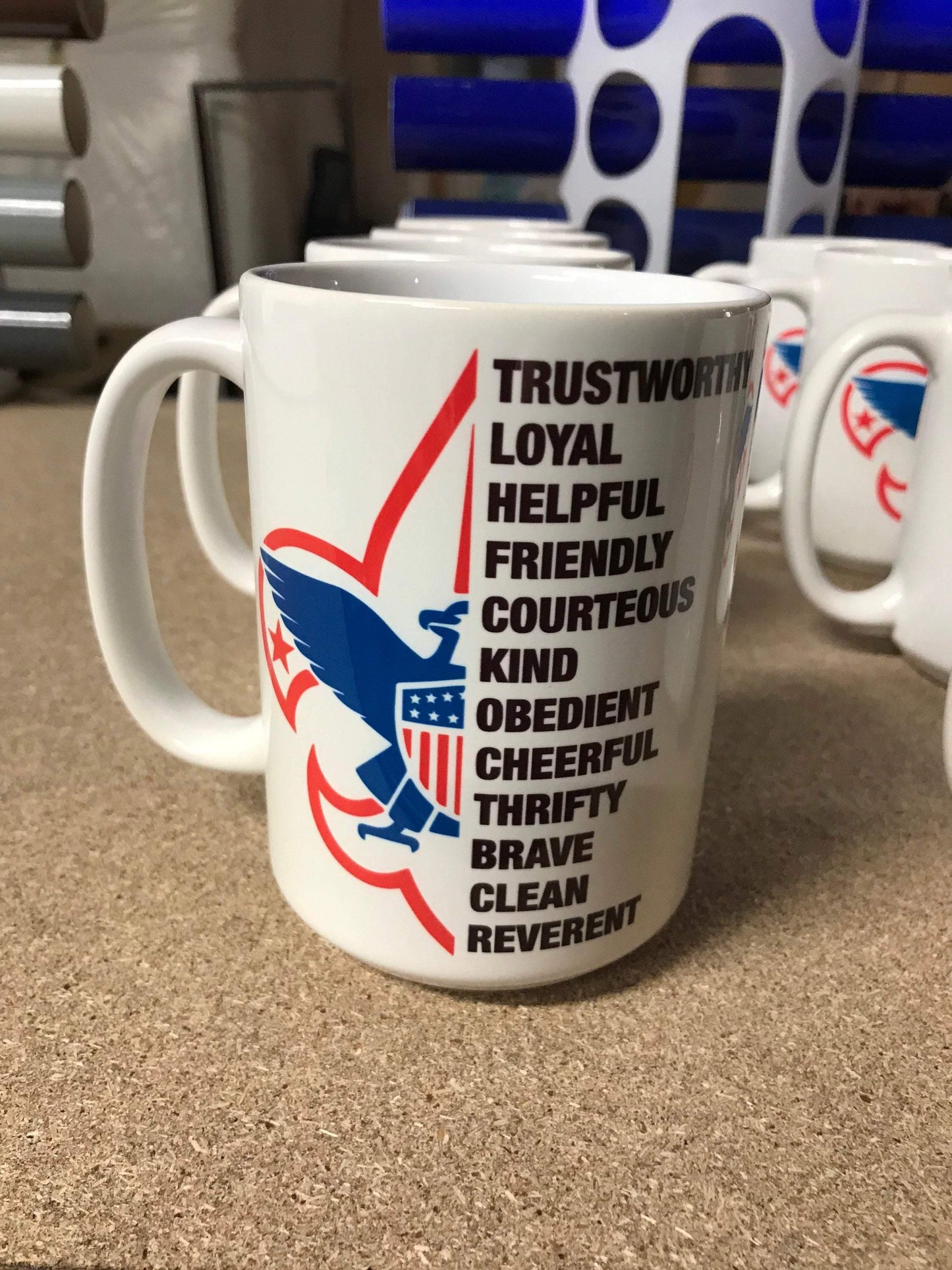 Boy Scouts of America  | Scouts Law | fleur-de-lis | 15 oz Mug - Shop With TnT