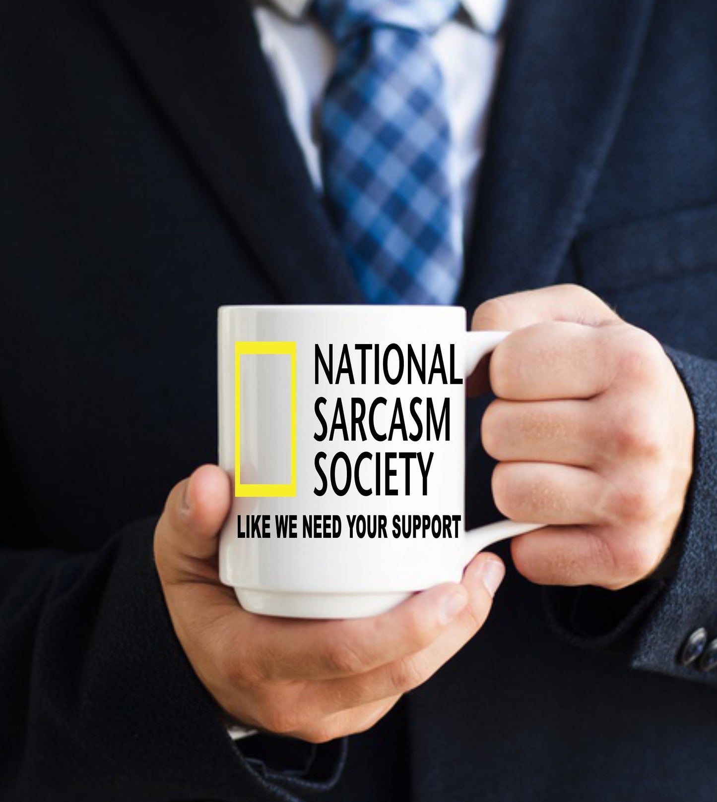 National Sarcasm Society, 15 oz Mug