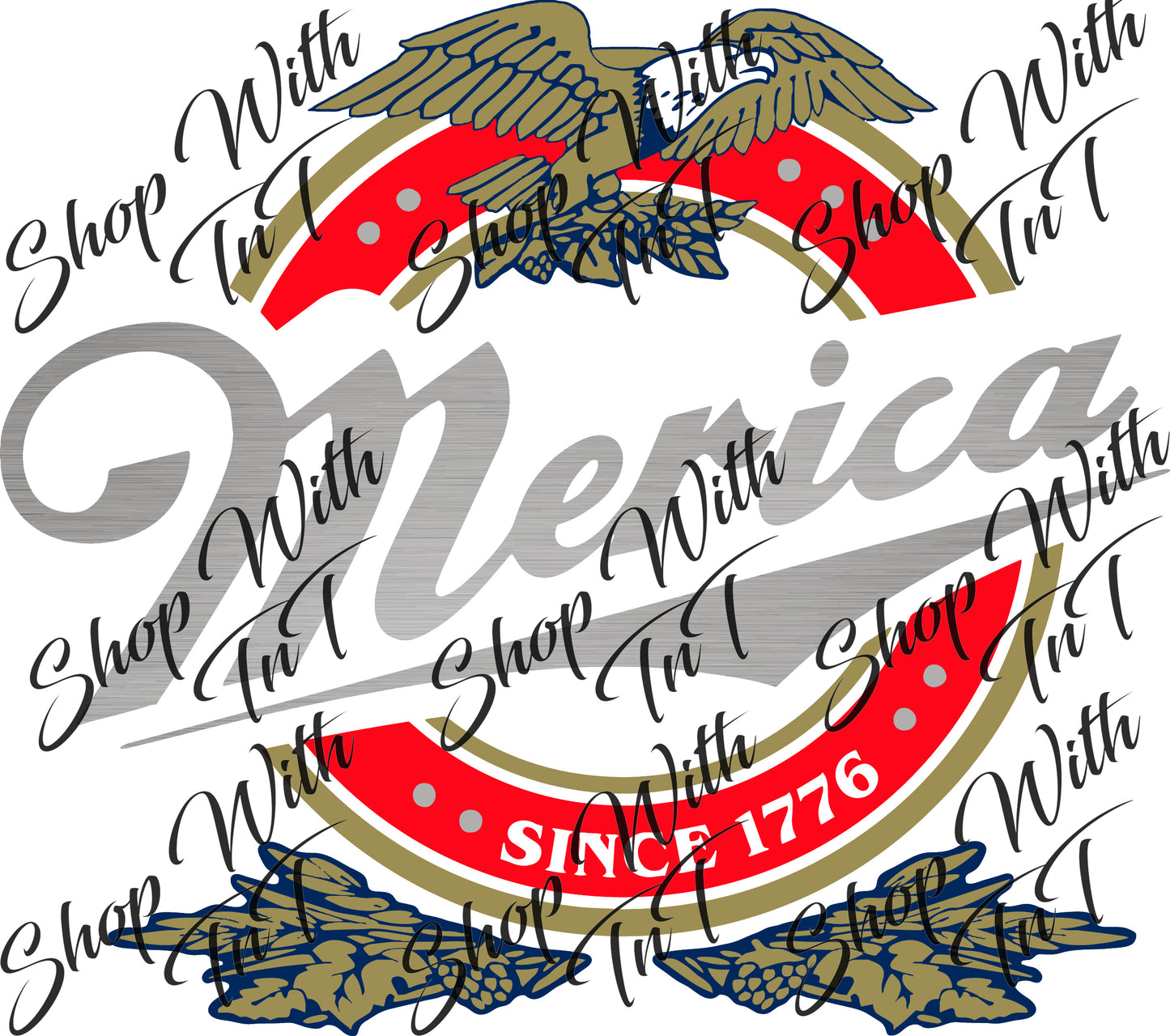 Miller Merica Since 1776 American Eagle | Americana | Digital PNG "File Only".