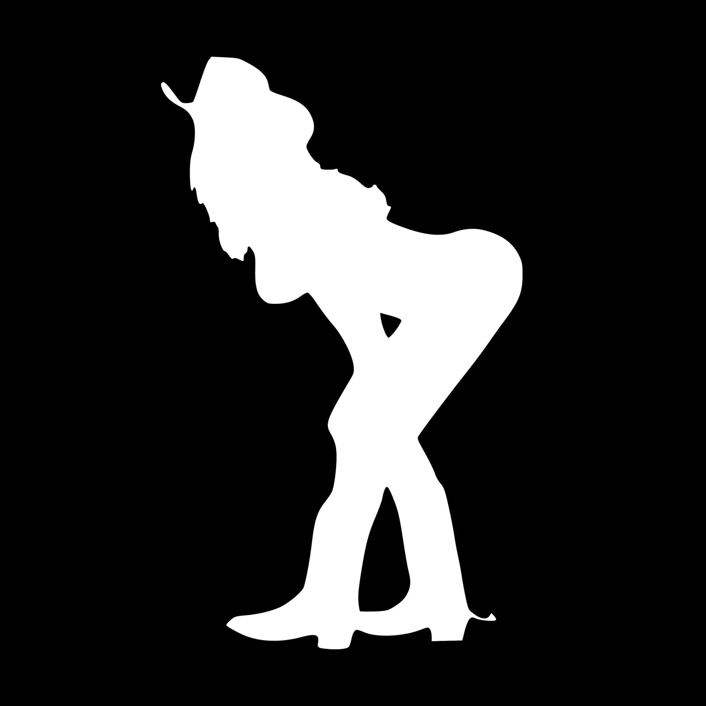 Western Cowgirl in Hat and Boots, Rodeo, Decal Sticker