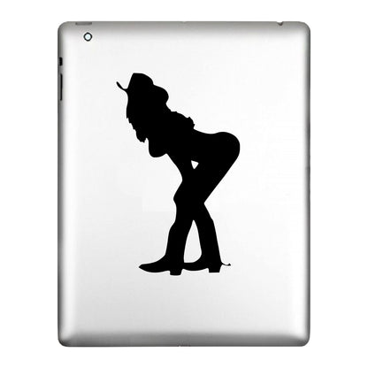 Western Cowgirl in Hat and Boots, Rodeo, Decal Sticker