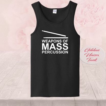 Weapons Of Mass Percussion T-Shirt - Music Lover, Drummer Gift