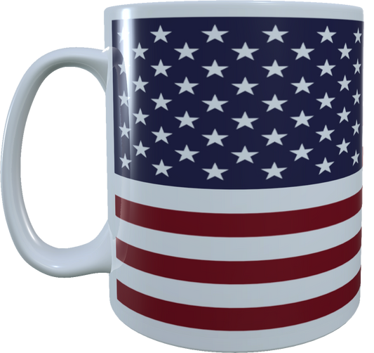 American Flag 15 oz Mug