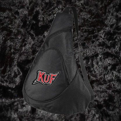 KuF Embroidered Paint Logo Sling Bag