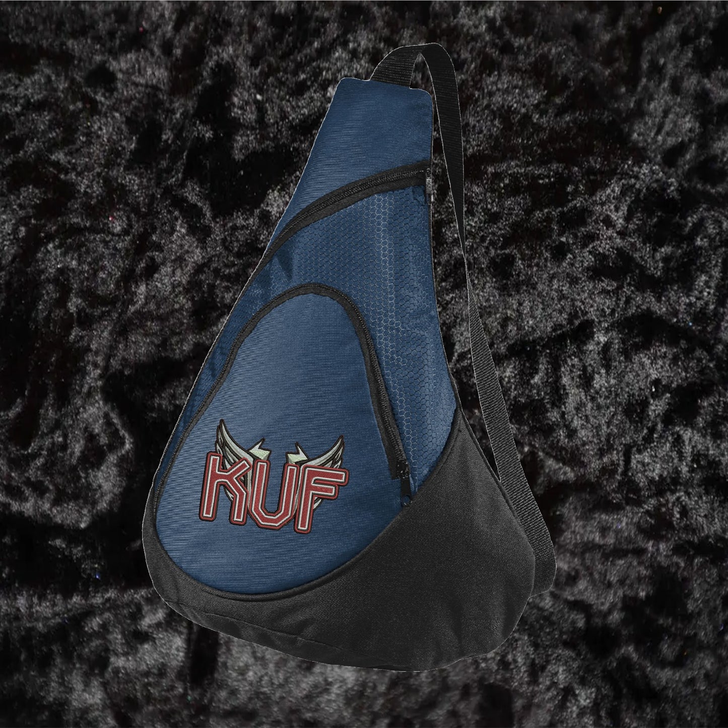 KuF Embroidered Wings Logo Sling Bag