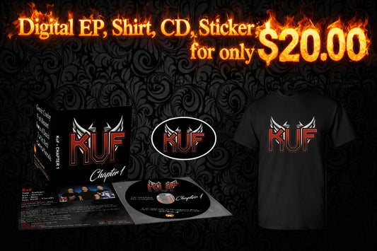 KuF Shirt, Digital Ep, Cd, Sticker