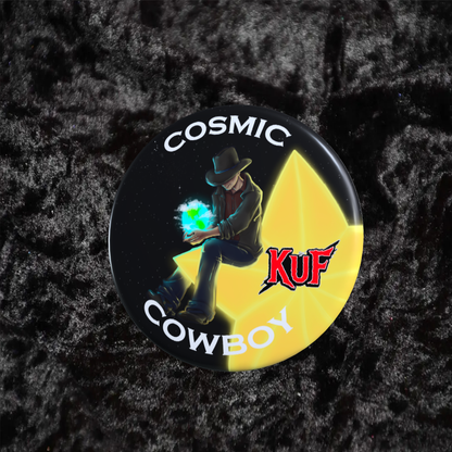 KuF Cosmic Cowboy Pinback Button