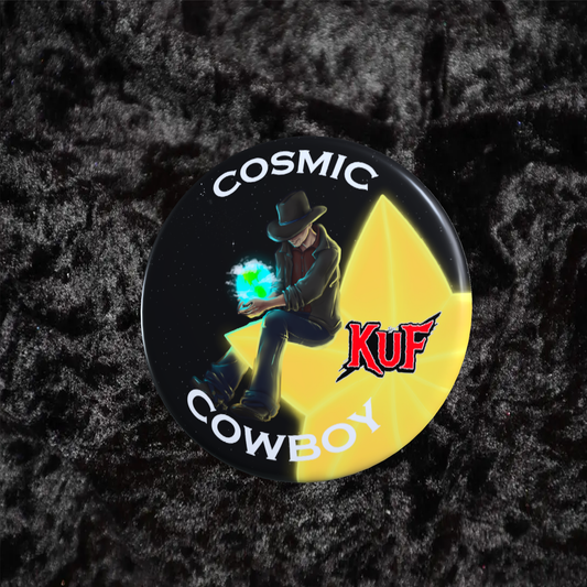 KuF Cosmic Cowboy Pinback Button