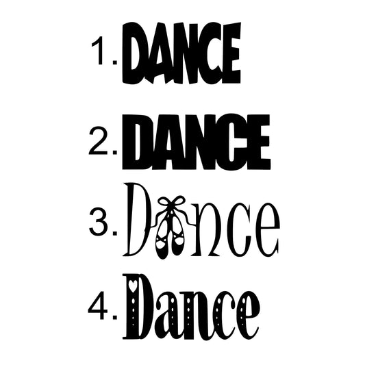 Dance Decal, Vinyl Sticker