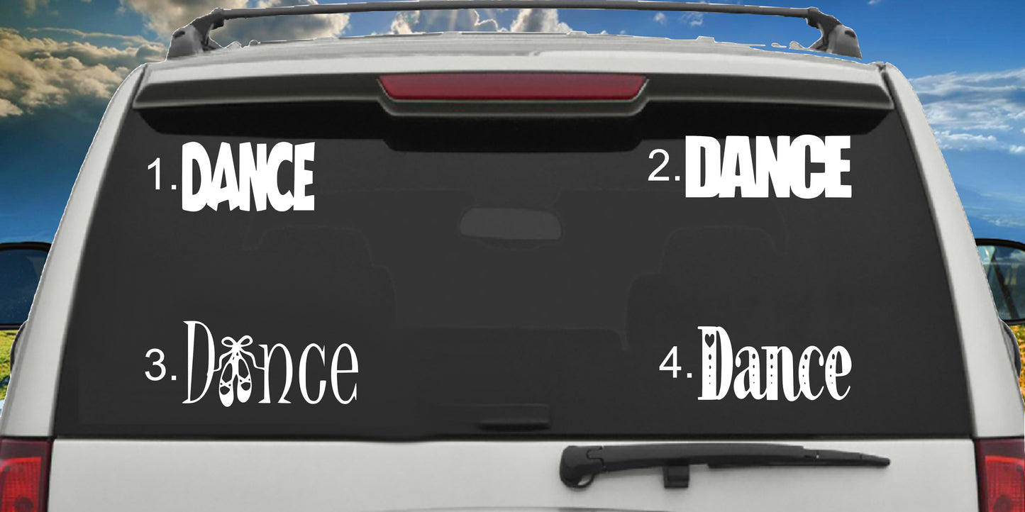 Dance Decal, Vinyl Sticker