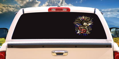 American Flag Eagle,  Decal Sticker