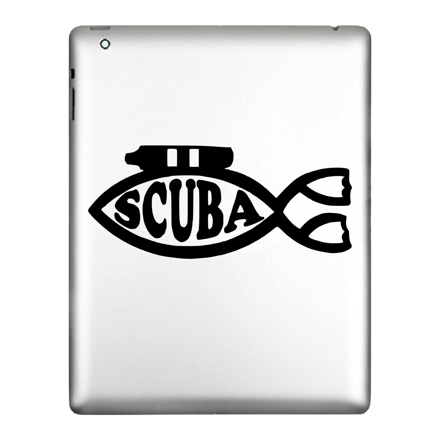 Scuba Diver Fish Vinyl Sticker