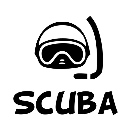 Scuba Diver Mask Vinyl Sticker