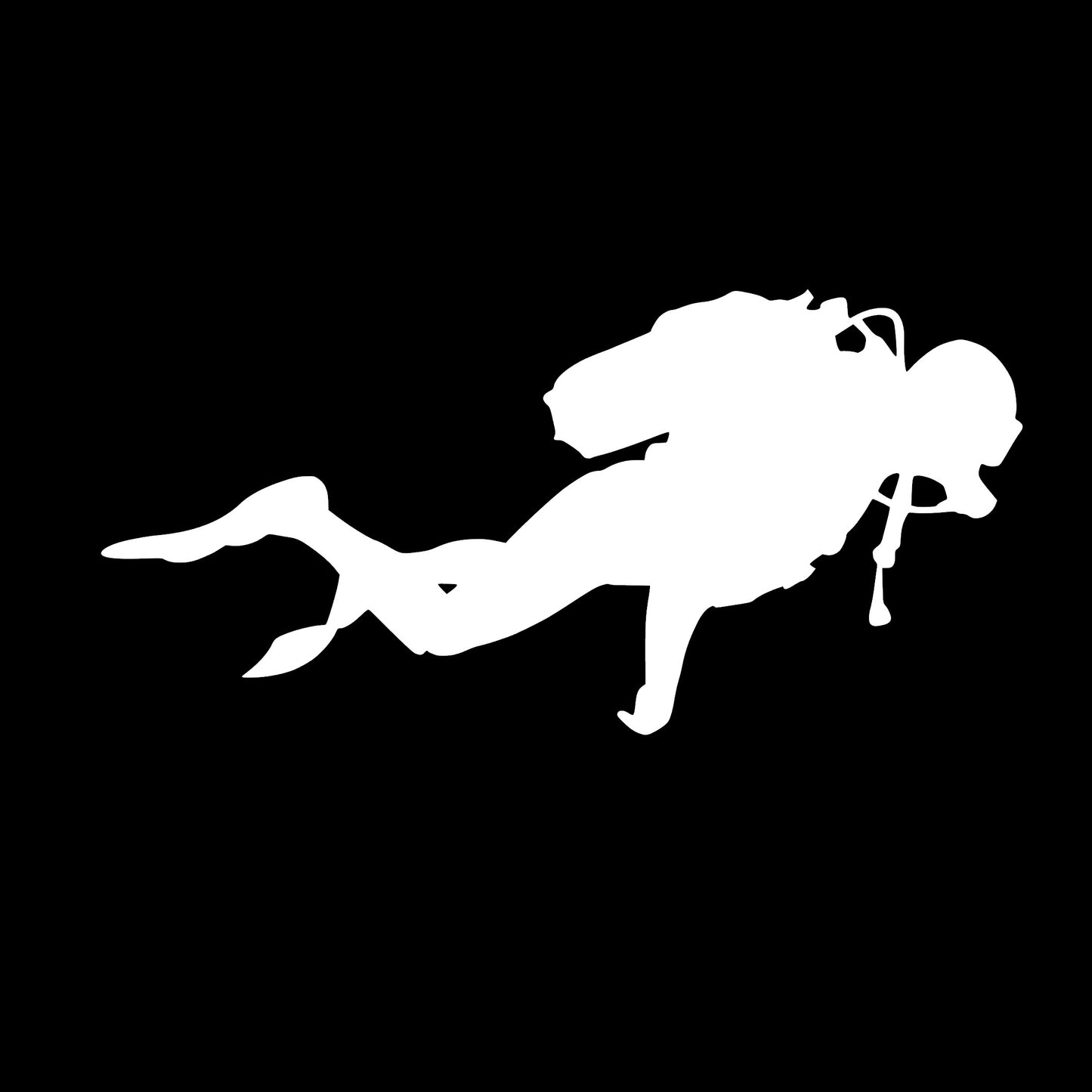 Scuba Diver Vinyl Sticker