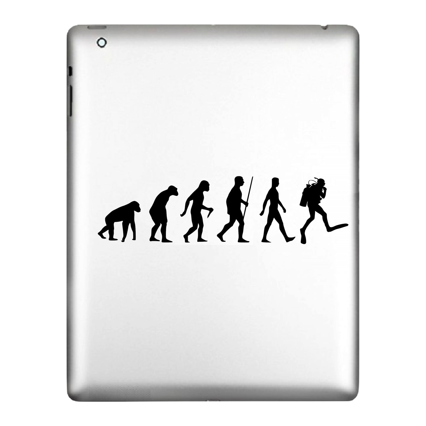 Scuba Diver Evolution Decal Sticker