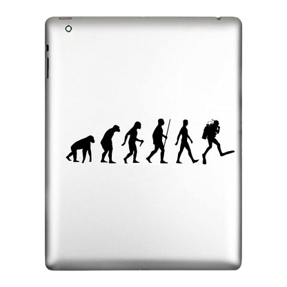 Scuba Diver Evolution Decal Sticker
