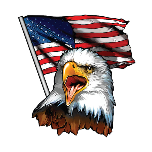 American Flag Eagle, Decal Sticker