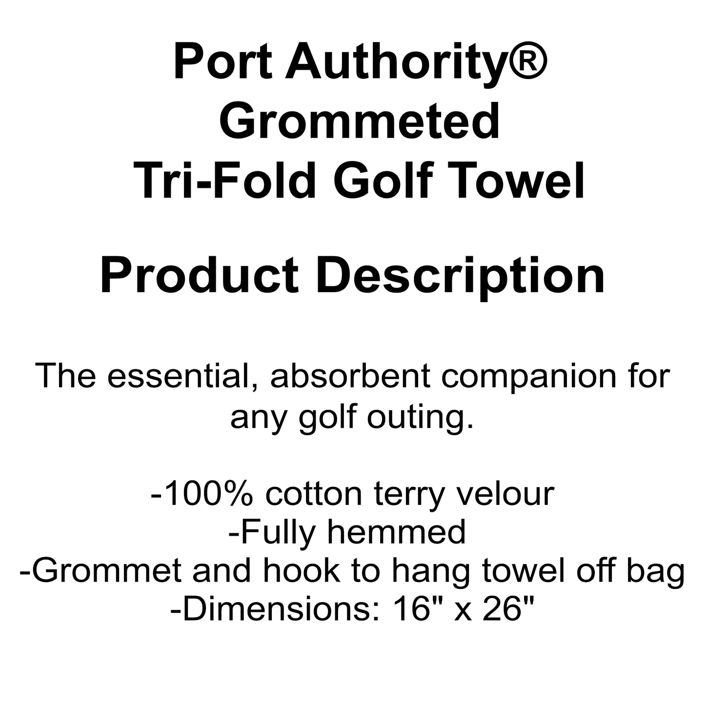 Personalized Golf Towel Embroidered