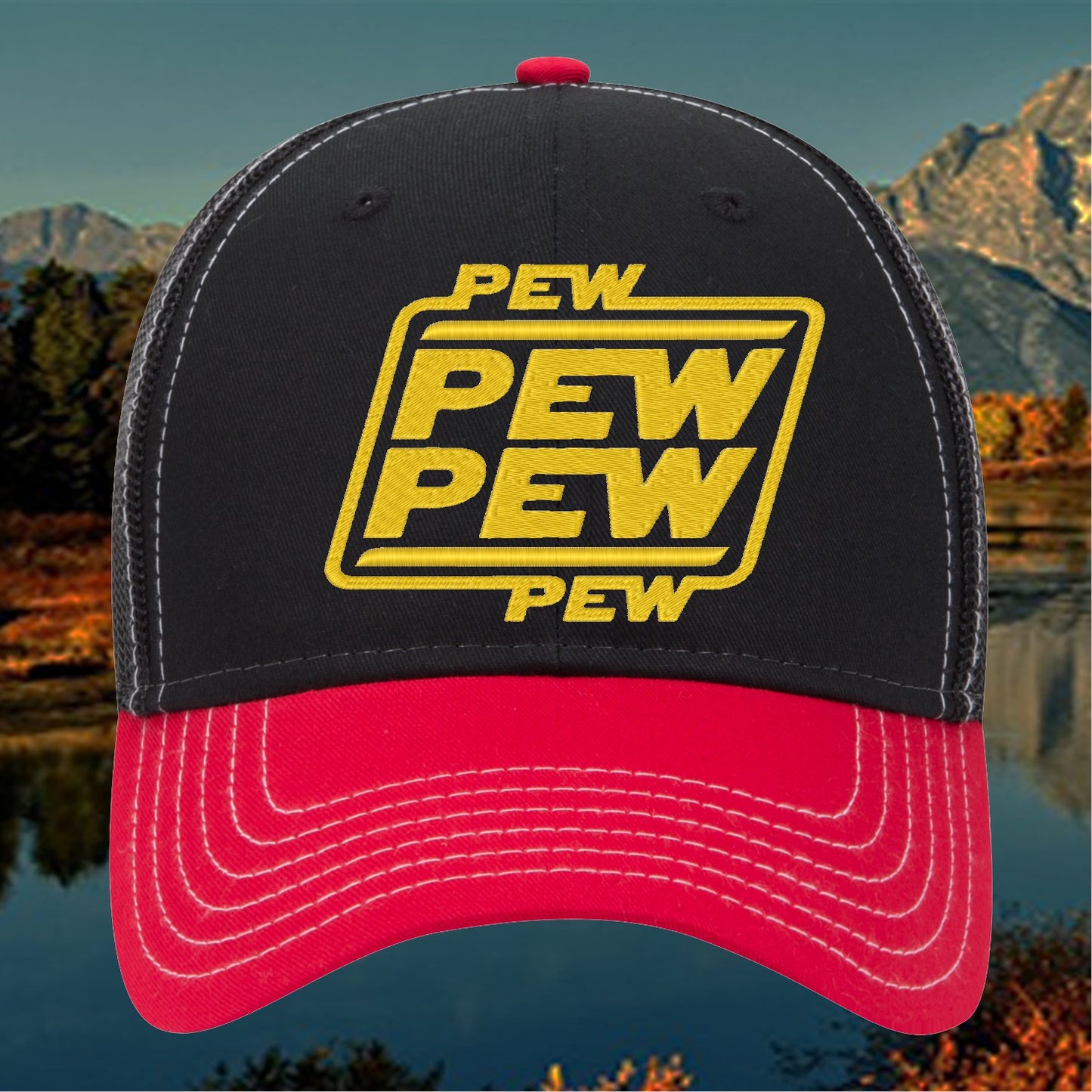Pew Pew Pew Embroidered Hat