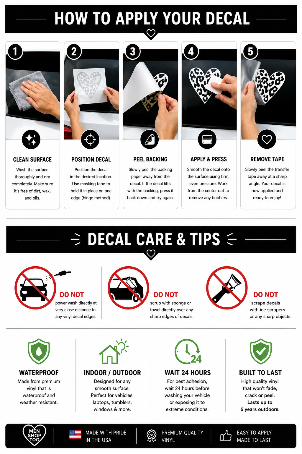 How to apply your decal
