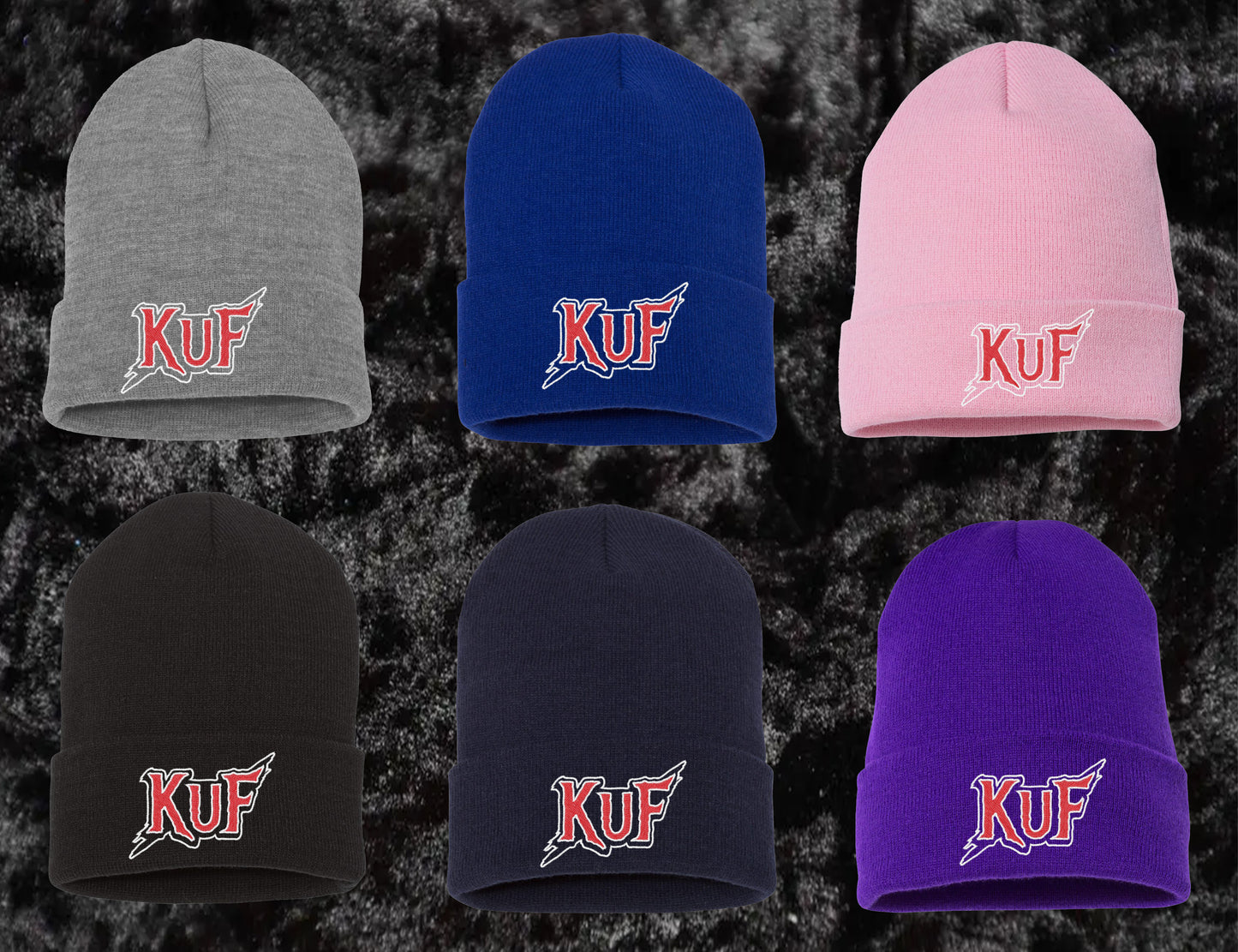 KuF  Embroidered Beanies