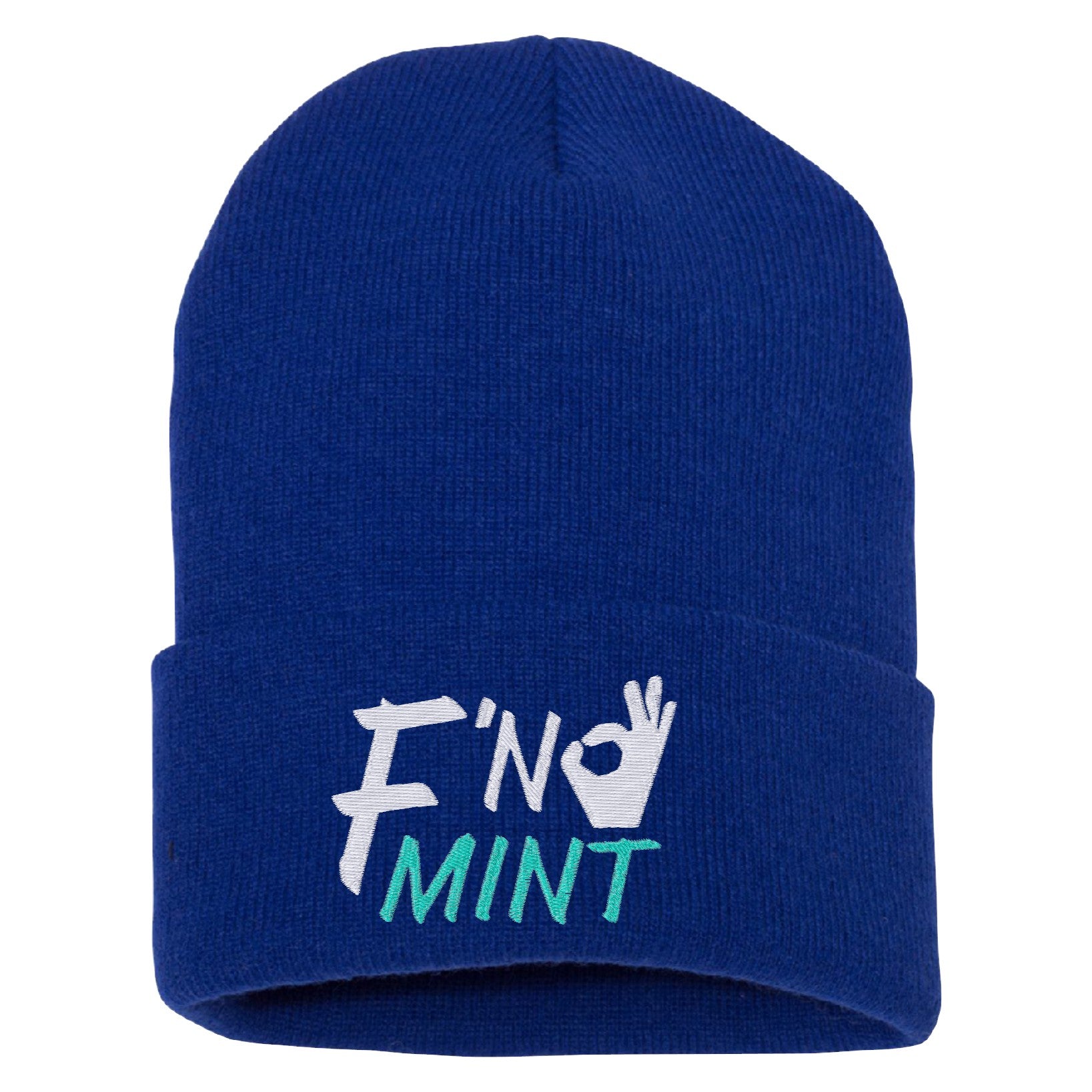 FN Mint Embroidered Cuffed Beanie – Shop With TnT