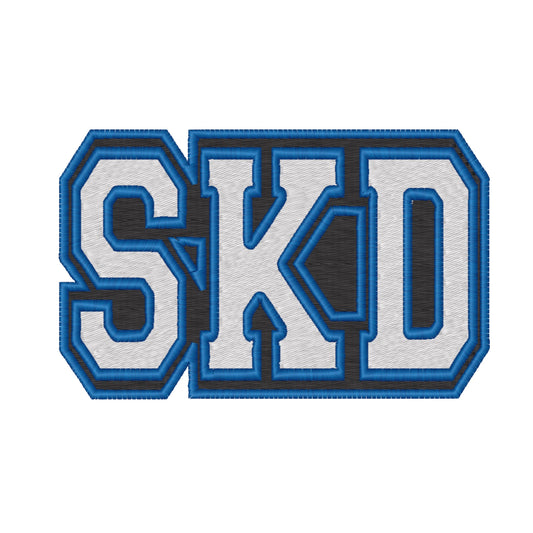 SKD Embroidered Patch, Iron On or Sew On