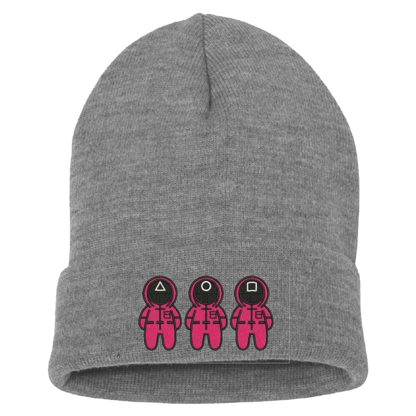 Embroidered Squid  Beanie, Hat, Cuffed Beanie