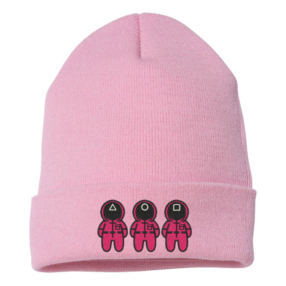 Embroidered Squid  Beanie, Hat, Cuffed Beanie
