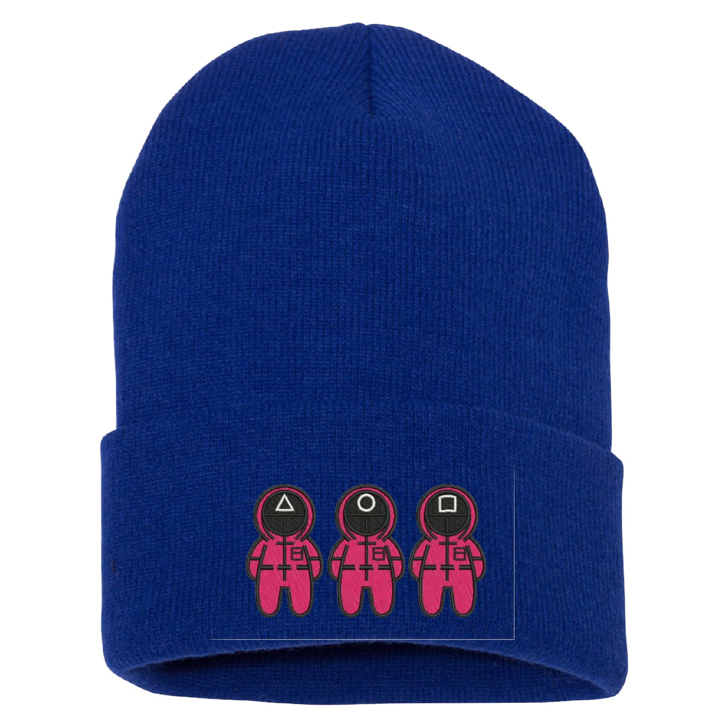 Embroidered Squid  Beanie, Hat, Cuffed Beanie