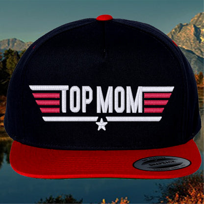 Top Mom 3d Puff Embroidered Cap