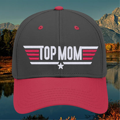 Top Mom 3d Puff Embroidered Cap