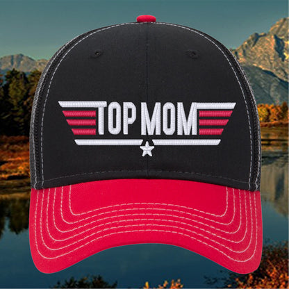 Top Mom 3d Puff Embroidered Cap
